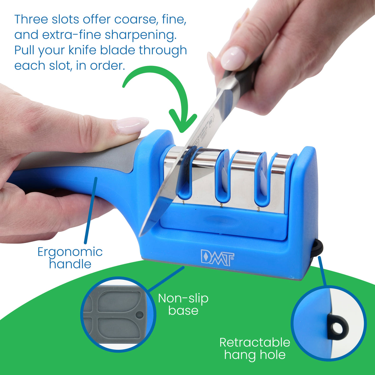 Three Edge Sharpener EdgeSharp EverSharp 3 Stage Knife Sharpener – DMT Online Store